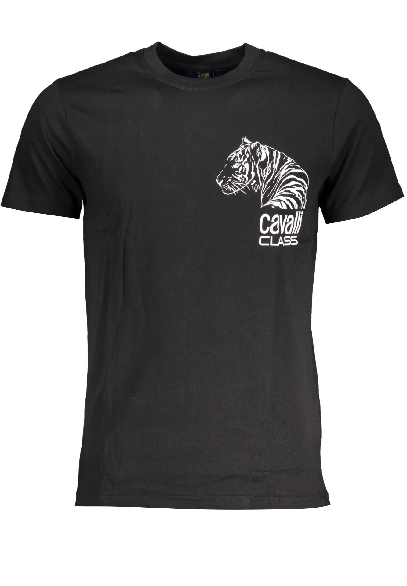 CAVALLI CLASS MEN'S SHORT SLEEVE T-SHIRT BLACK