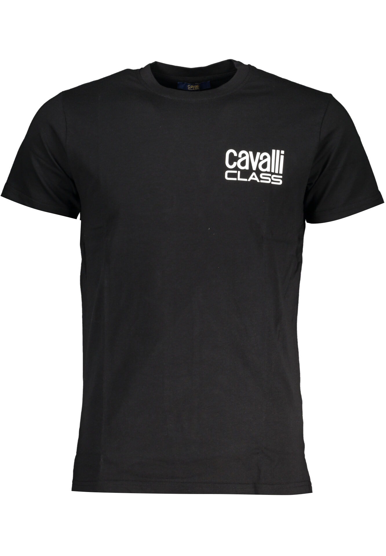 CAVALLI CLASS MEN'S SHORT SLEEVE T-SHIRT BLACK