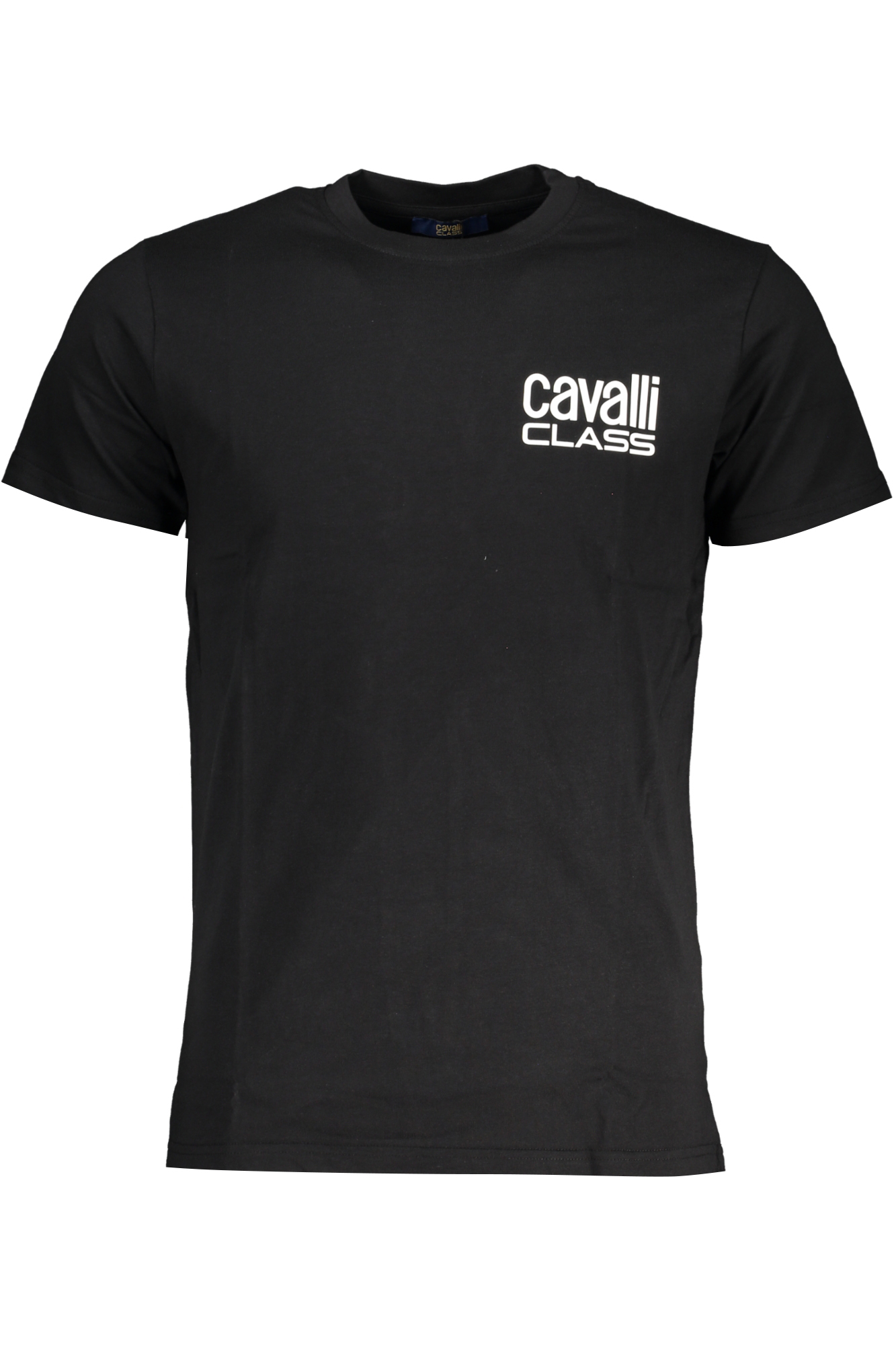 CAVALLI CLASS juodi vyriški marškinėliai trumpomis rankovėmis CAVALLI CLASS juodi vyriški marškinėliai trumpomis rankovėmis