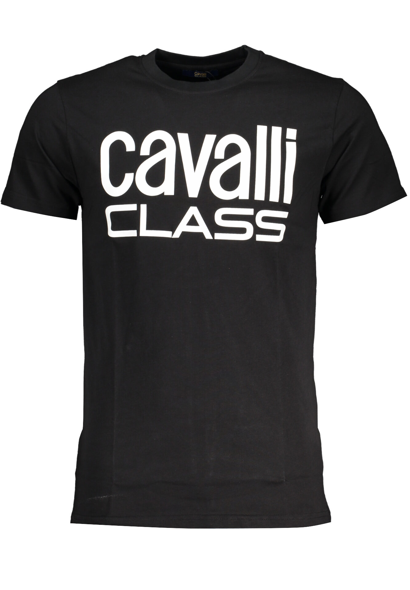 CAVALLI CLASS MEN'S SHORT SLEEVE T-SHIRT BLACK