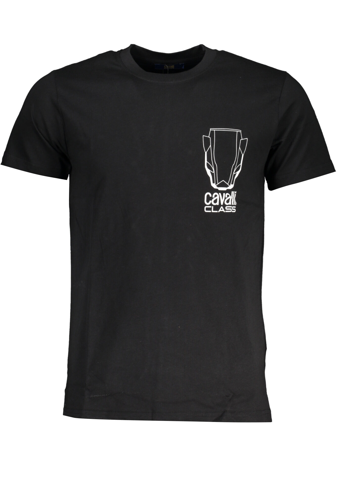 CAVALLI CLASS MEN'S SHORT SLEEVE T-SHIRT BLACK