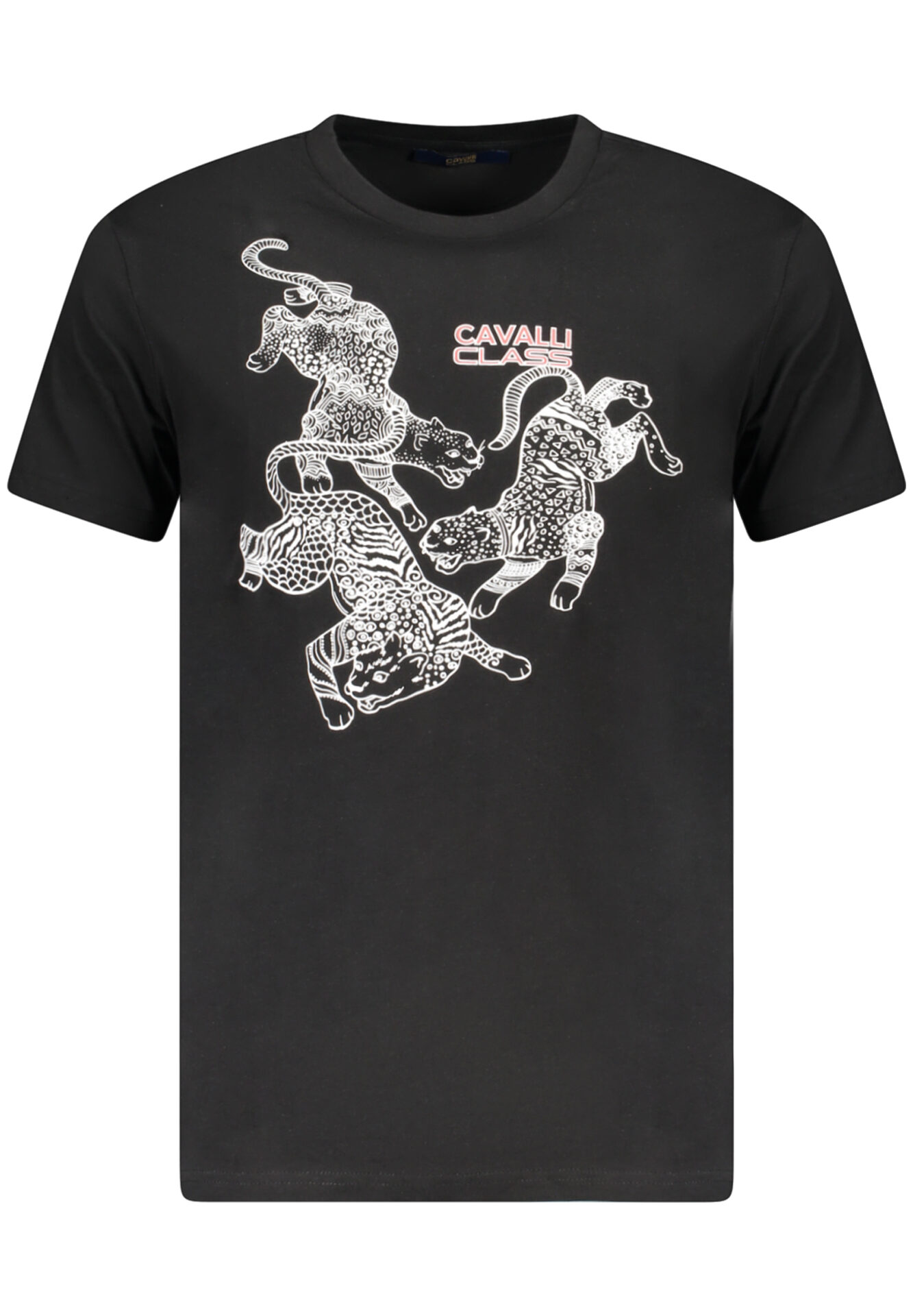 CAVALLI CLASS SHORT SLEEVE T-SHIRT MEN BLACK