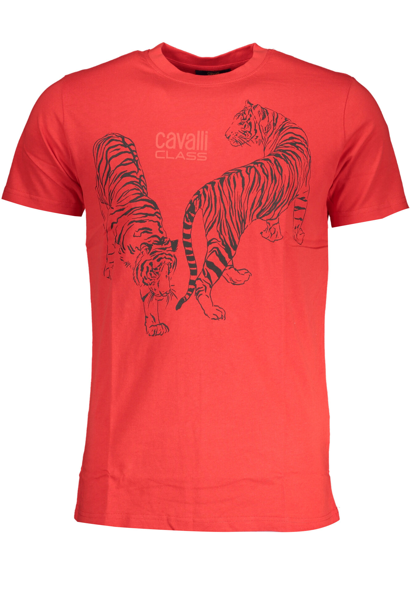 CAVALLI CLASS MEN'S SHORT SLEEVE T-SHIRT RED