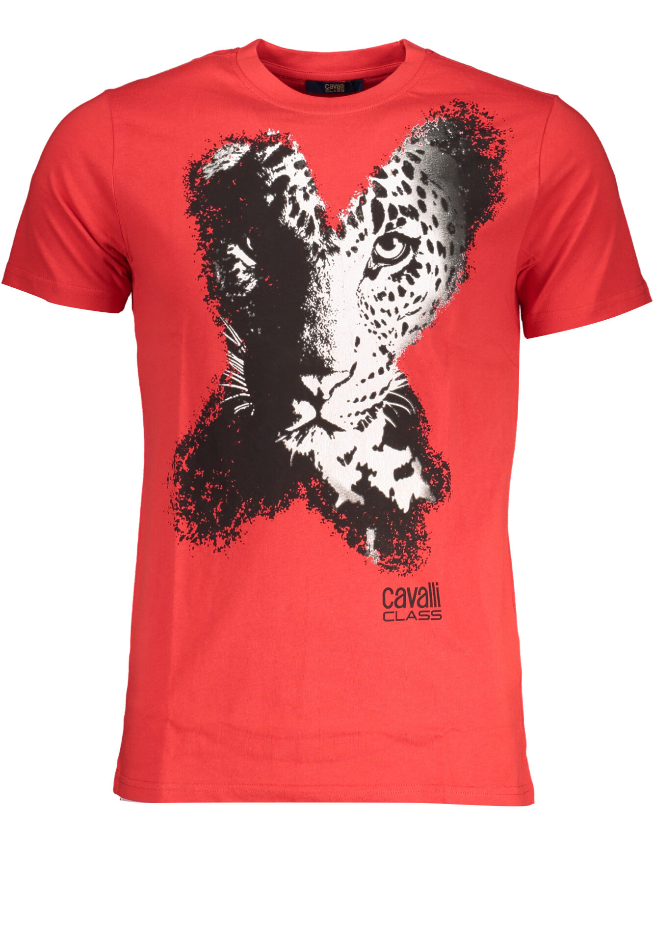CAVALLI CLASS MEN'S SHORT SLEEVE T-SHIRT RED