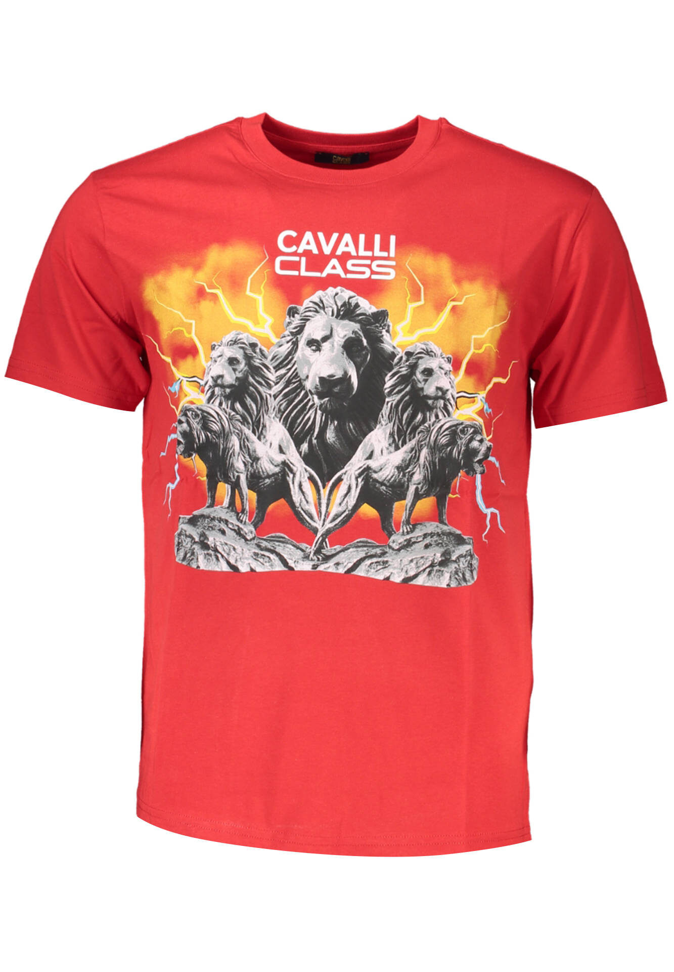 CAVALLI CLASS SHORT SLEEVE T-SHIRT MEN RED