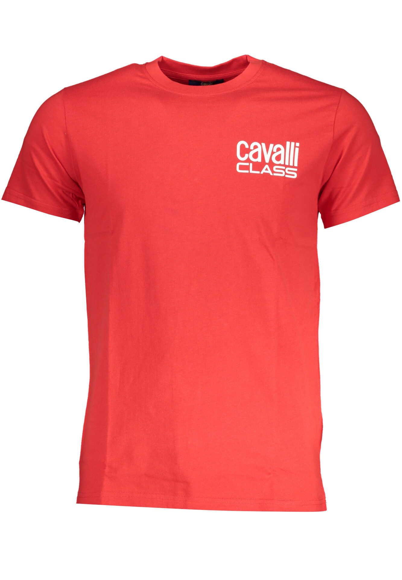 CAVALLI CLASS MEN'S SHORT SLEEVE T-SHIRT RED