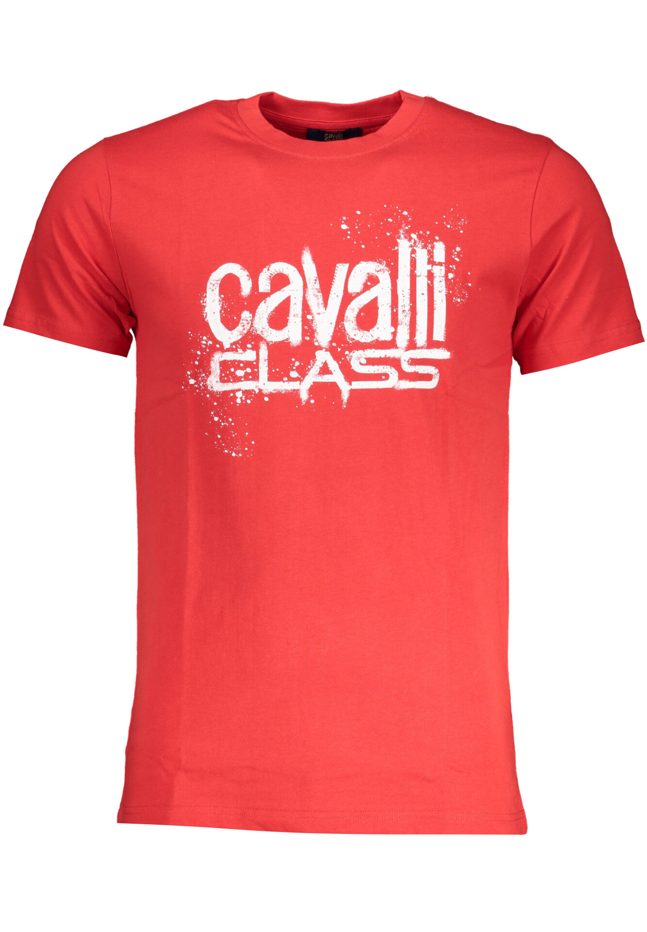 CAVALLI CLASS MEN'S SHORT SLEEVE T-SHIRT RED