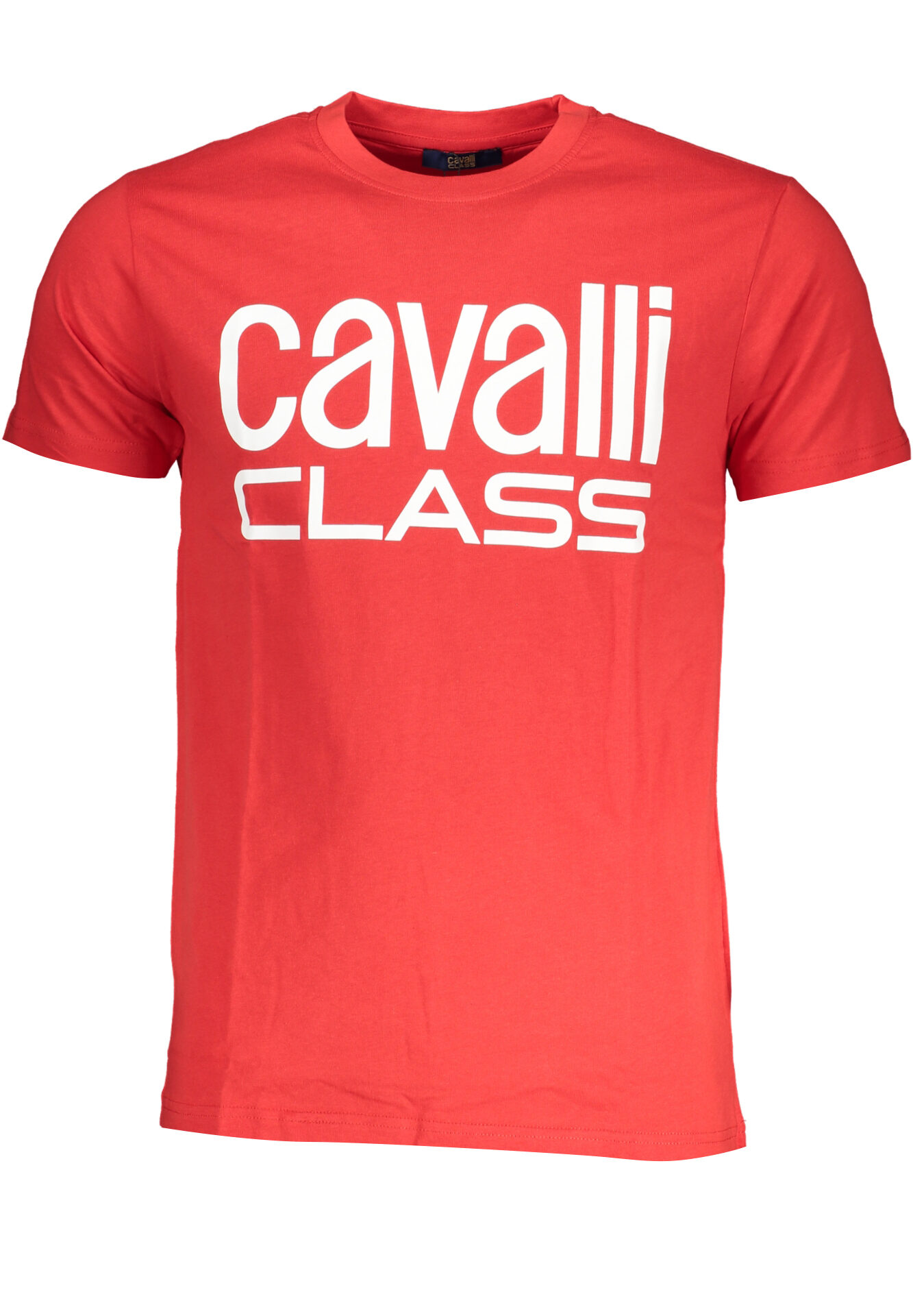 CAVALLI CLASS MEN'S SHORT SLEEVE T-SHIRT RED