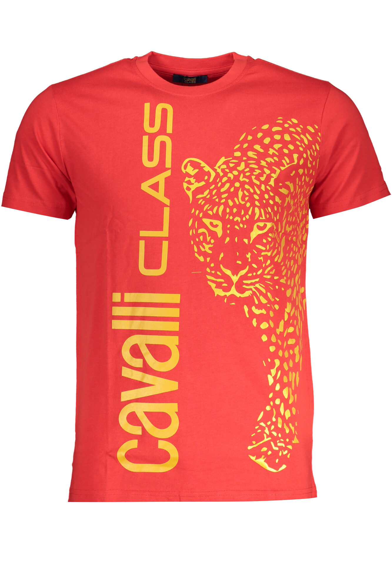 CAVALLI CLASS MEN'S SHORT SLEEVE T-SHIRT RED