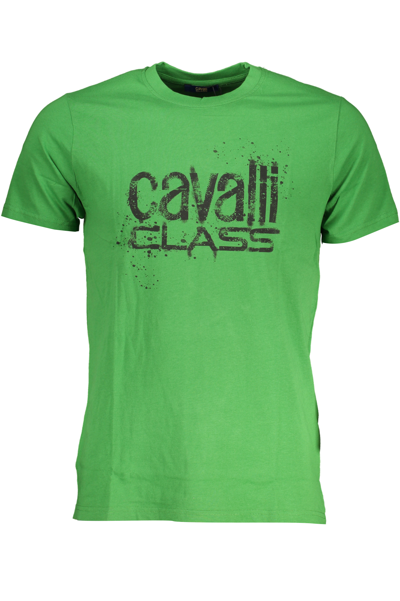 CAVALLI CLASS žali vyriški marškinėliai trumpomis rankovėmis CAVALLI CLASS žali vyriški marškinėliai trumpomis rankovėmis