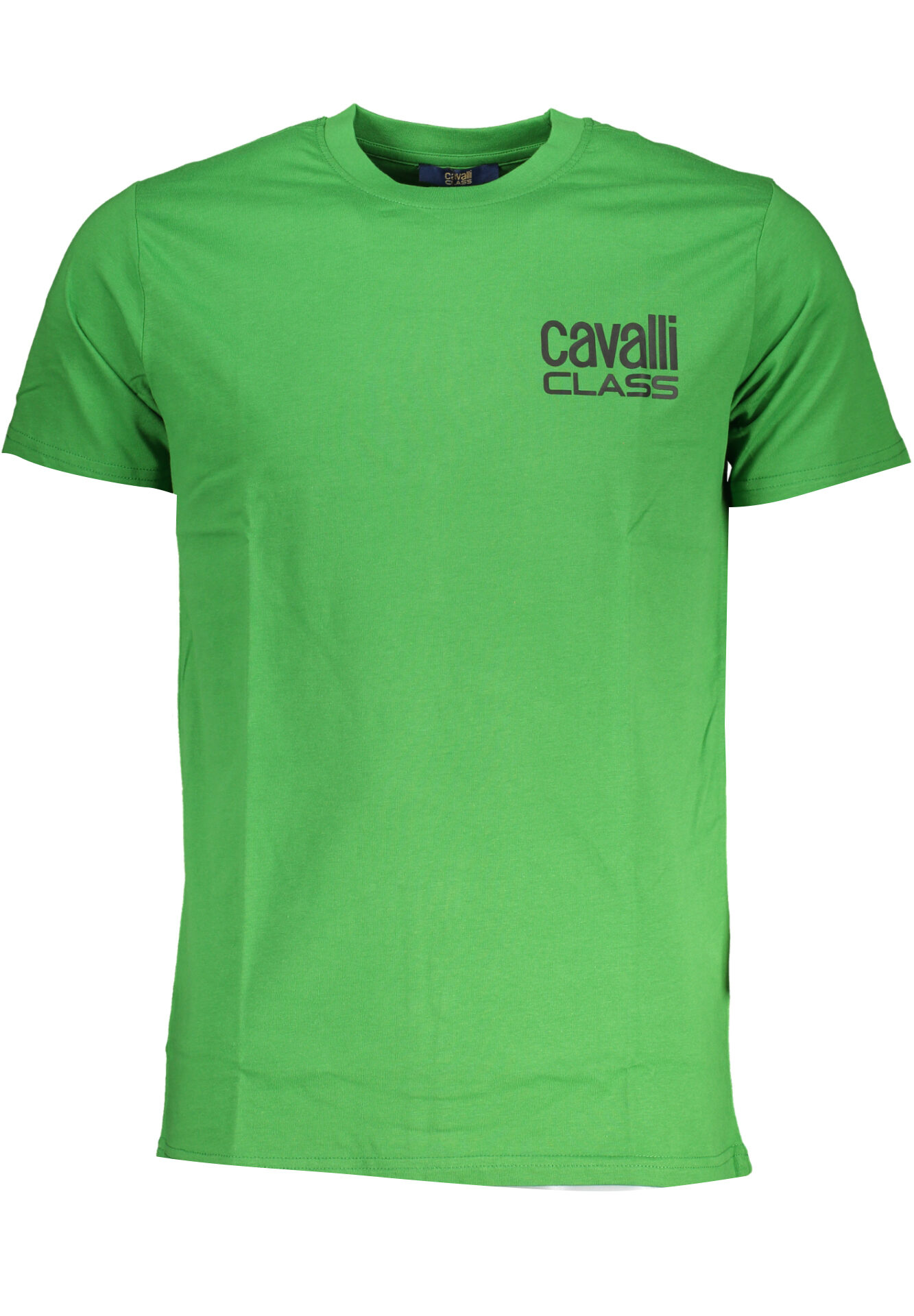 CAVALLI CLASS GREEN MEN'S SHORT SLEEVED T-SHIRT