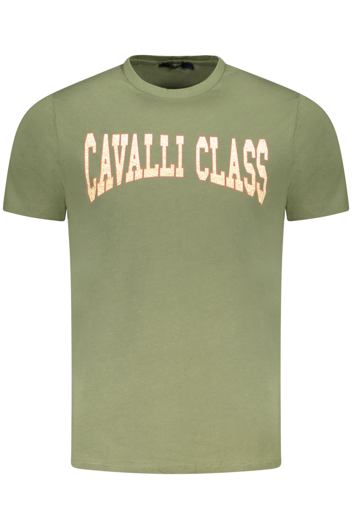 CAVALLI CLASS žali vyriški marškinėliai trumpomis rankovėmis CAVALLI CLASS žali vyriški marškinėliai trumpomis rankovėmis