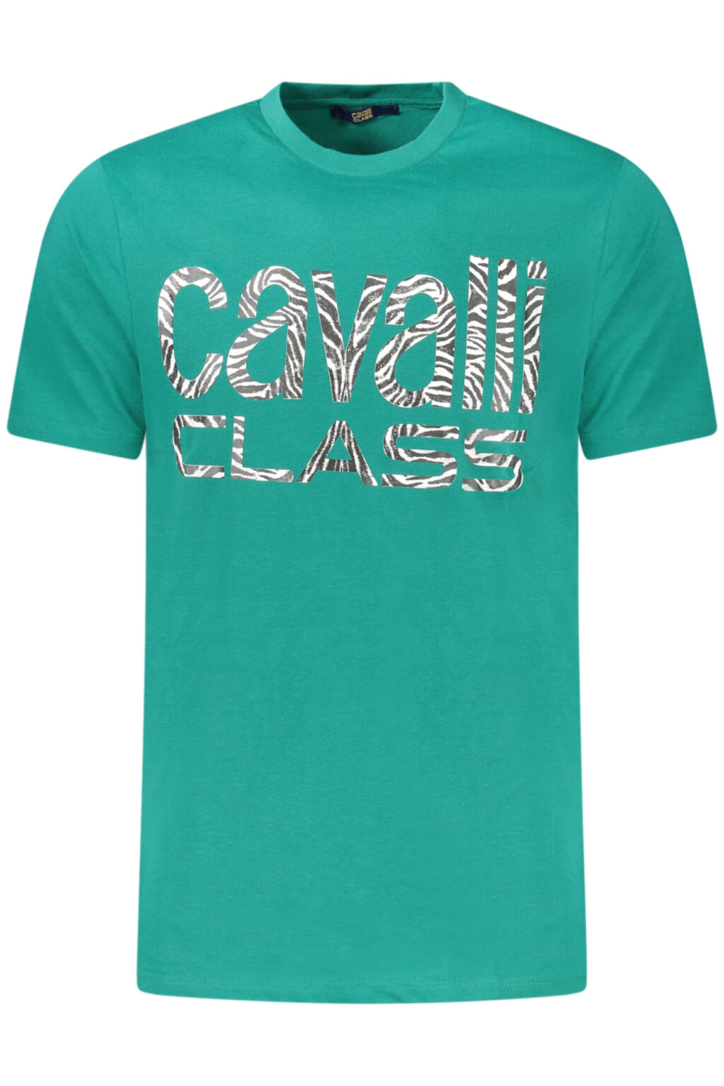 CAVALLI CLASS vyriški marškinėliai trumpomis rankovėmis, žali