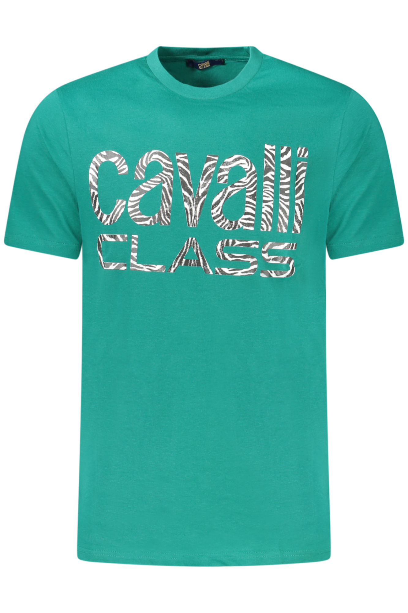 CAVALLI CLASS vyriški marškinėliai trumpomis rankovėmis, žali CAVALLI CLASS vyriški marškinėliai trumpomis rankovėmis, žali