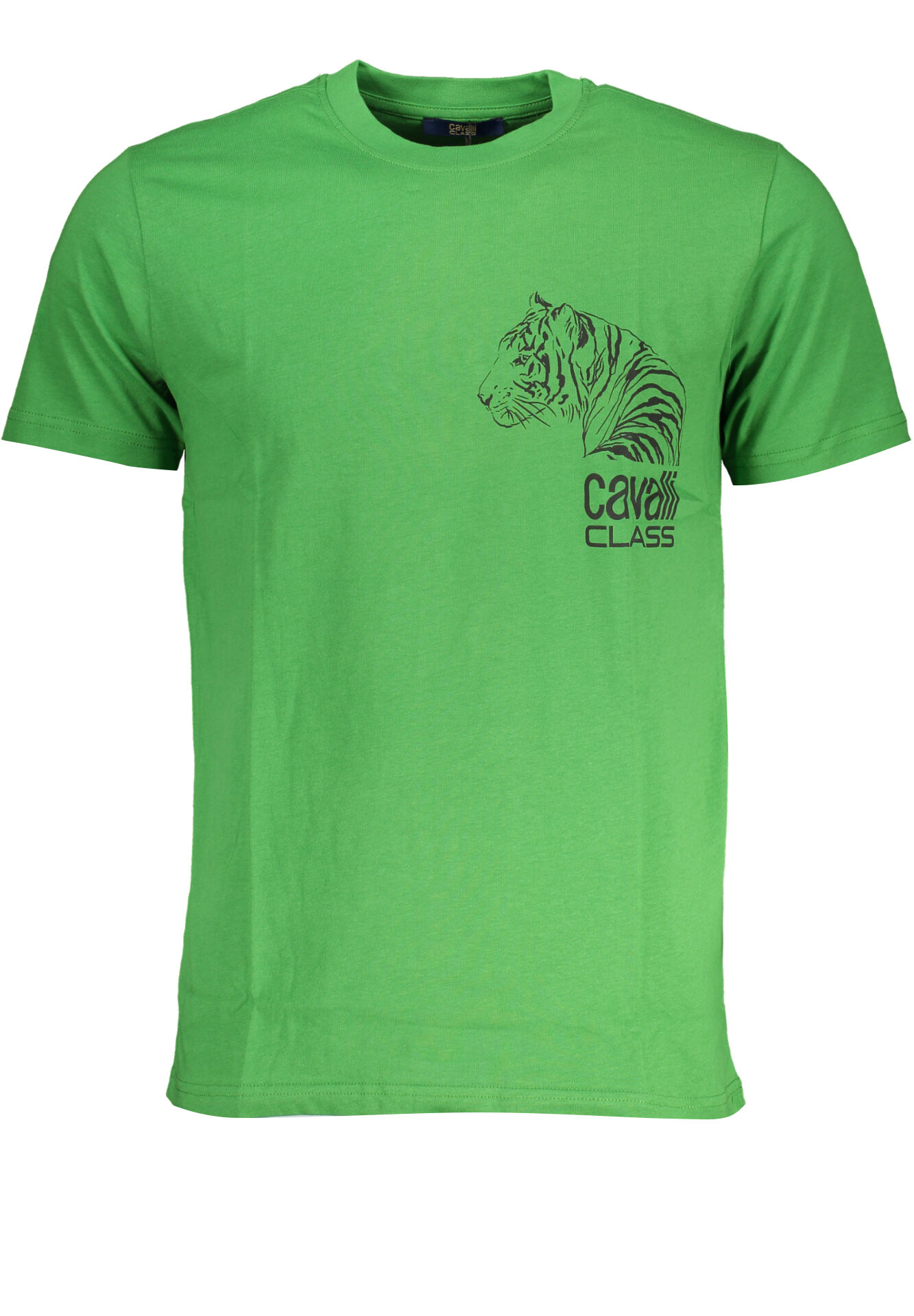 CAVALLI CLASS GREEN MEN'S SHORT SLEEVED T-SHIRT