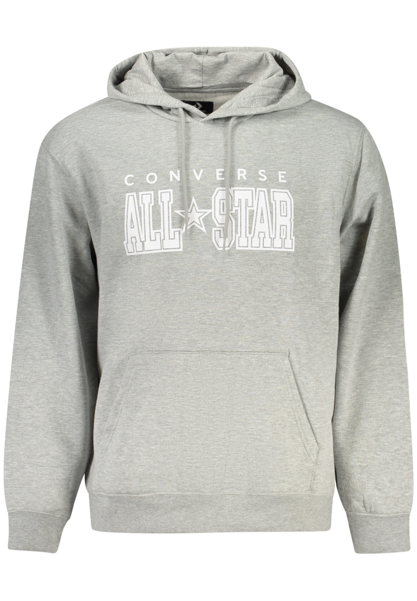 CONVERSE MEN'S GRAY ZIP-UP SWEATSHIRT