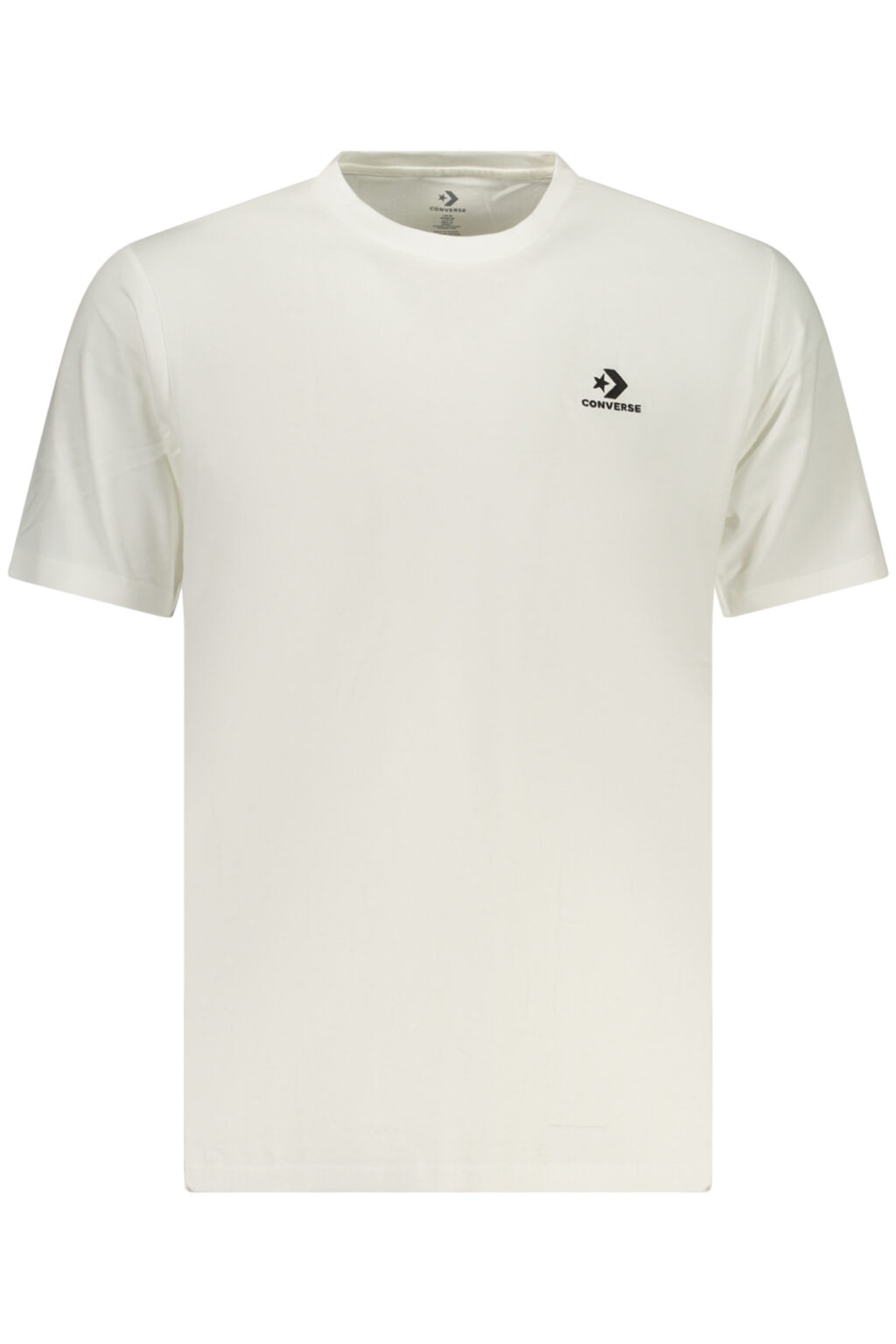 converset-shirtmanichecorteuomobianco_1 CONVERSE balti vyriški marškinėliai trumpomis rankovėmis