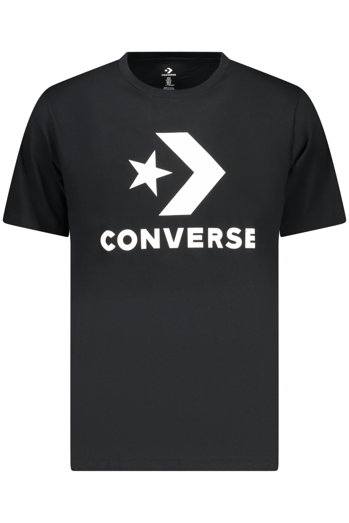 Converse Men's Short-Sleeved T-Shirt, Black Converse Men's Short-Sleeved T-Shirt, Black