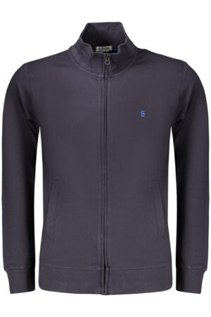 COVERI MOVING MEN'S BLUE ZIP-UP SWEATSHIRT