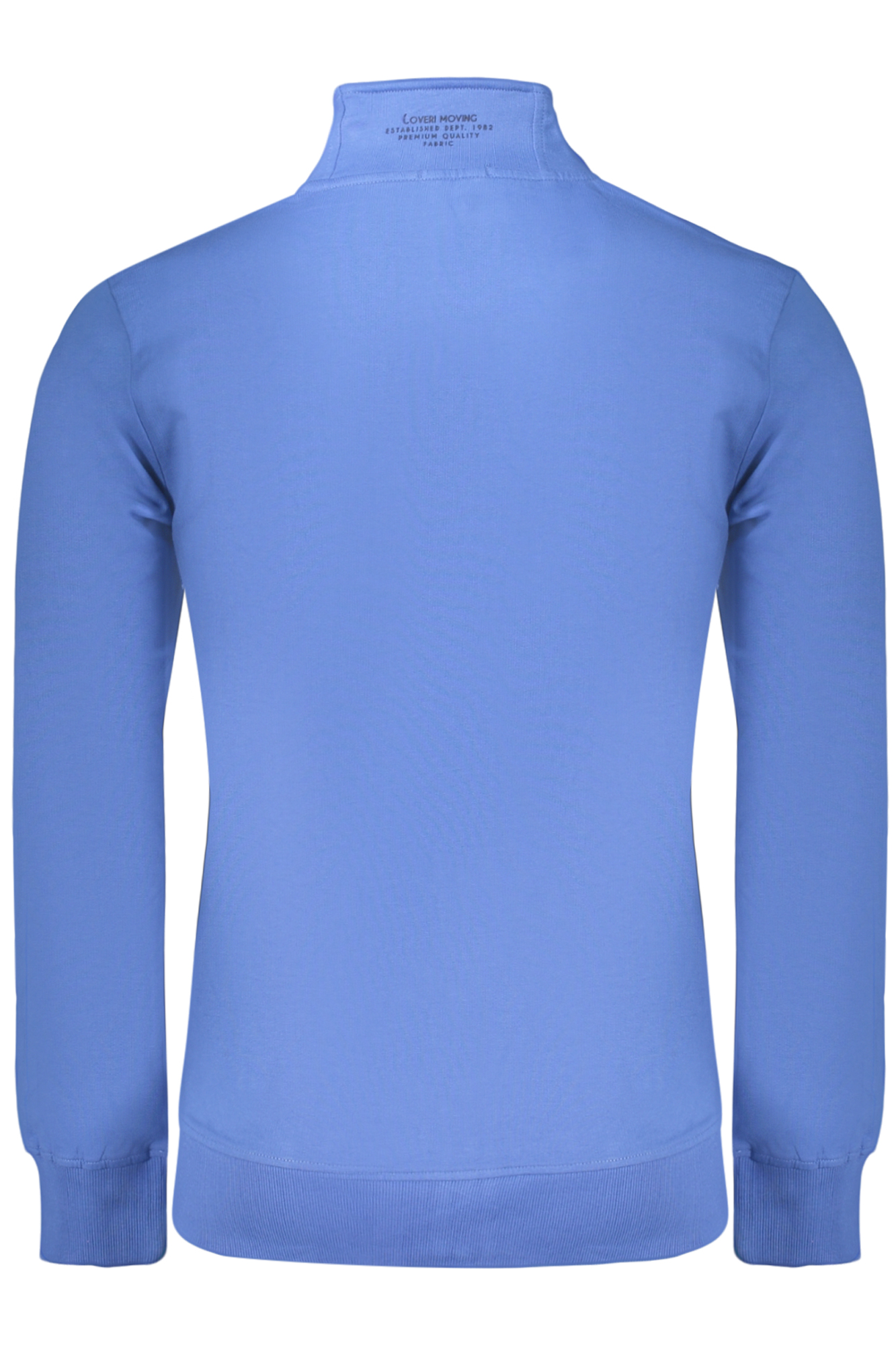 COVERI MOVING MEN'S BLUE ZIP-UP SWEATSHIRT COVERI MOVING MEN'S BLUE ZIP-UP SWEATSHIRT - Image 2