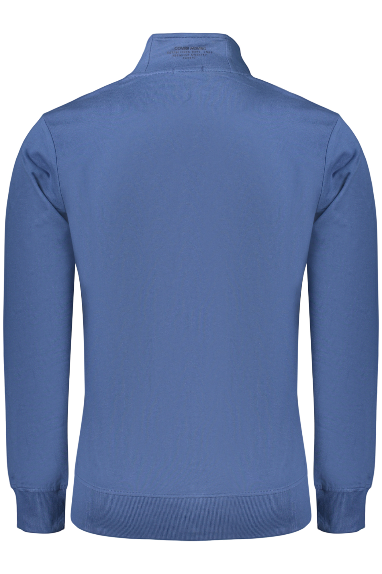 COVERI MOVING MEN'S BLUE ZIP-UP SWEATSHIRT COVERI MOVING MEN'S BLUE ZIP-UP SWEATSHIRT - Image 2
