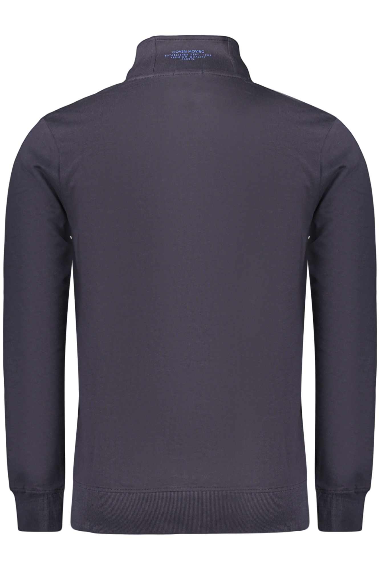 COVERI MOVING MEN'S BLUE ZIP-UP SWEATSHIRT COVERI MOVING MEN'S BLUE ZIP-UP SWEATSHIRT - Image 2