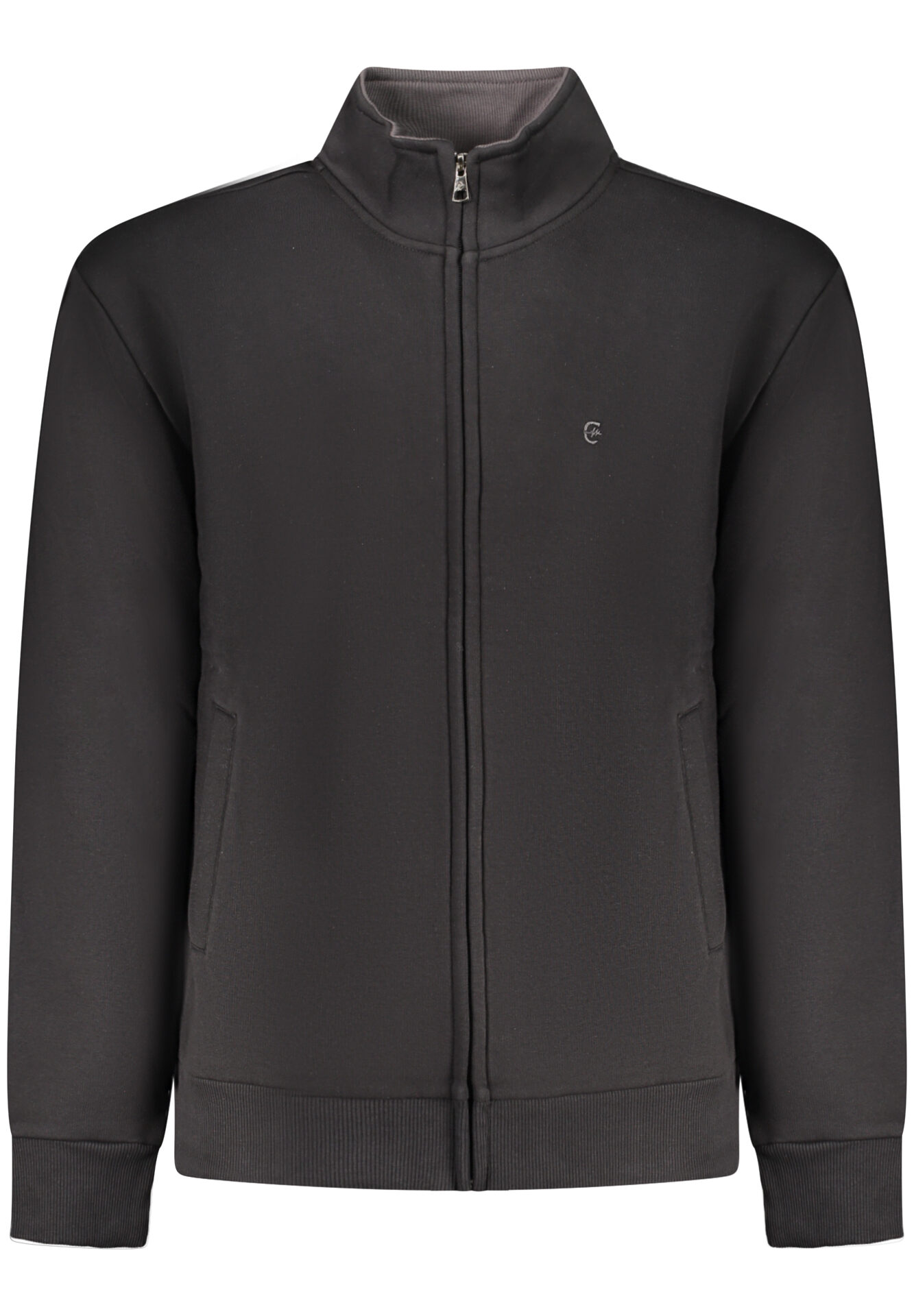 COVERI MOVING MEN'S BLACK ZIP-UP SWEATSHIRT