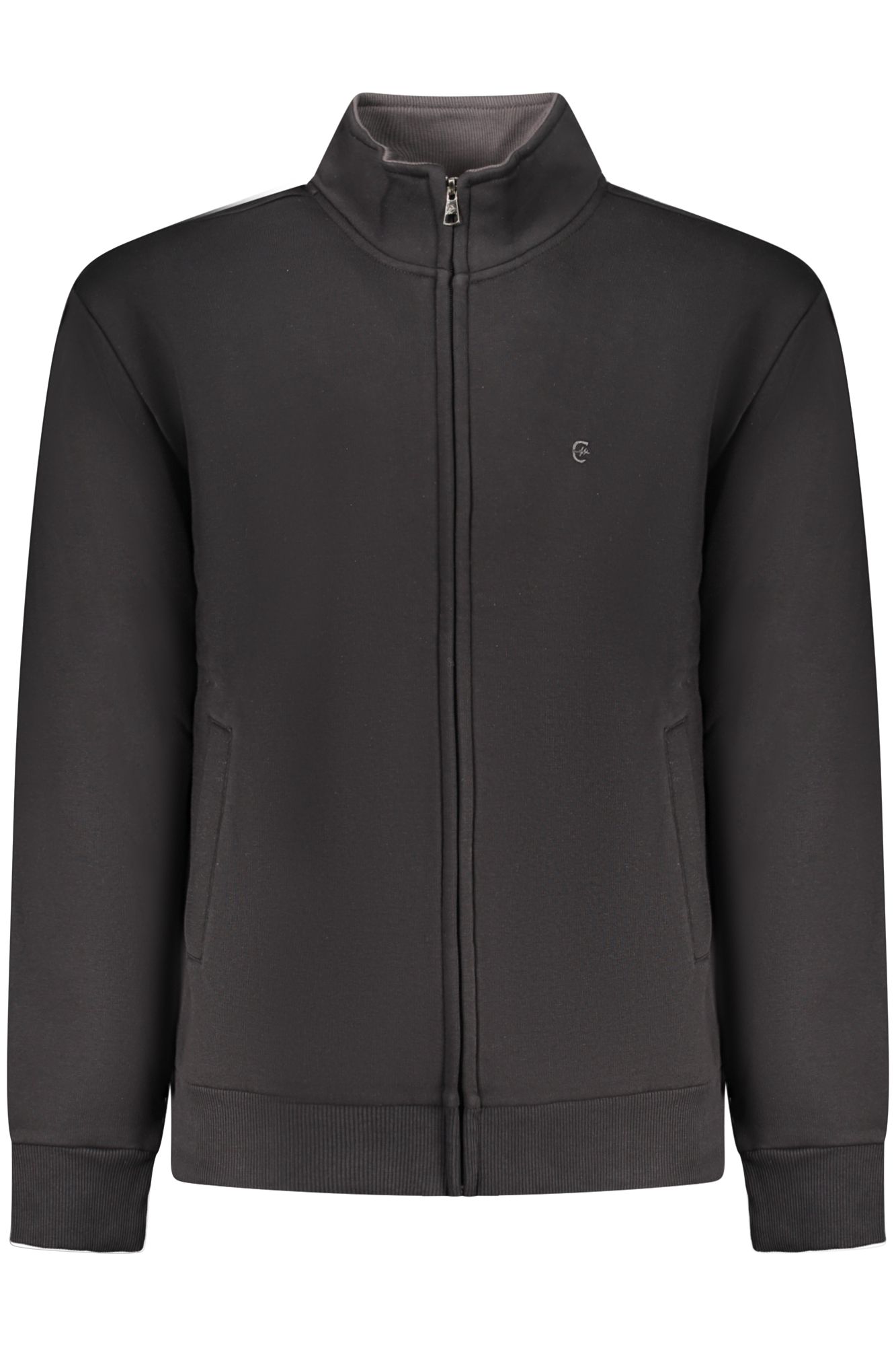COVERI MOVING MEN'S BLACK ZIP-UP SWEATSHIRT COVERI MOVING MEN'S BLACK ZIP-UP SWEATSHIRT