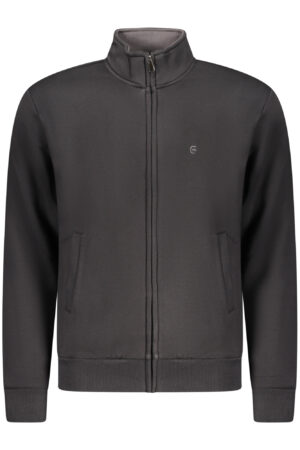 COVERI MOVING MEN'S BLACK ZIP-UP SWEATSHIRT