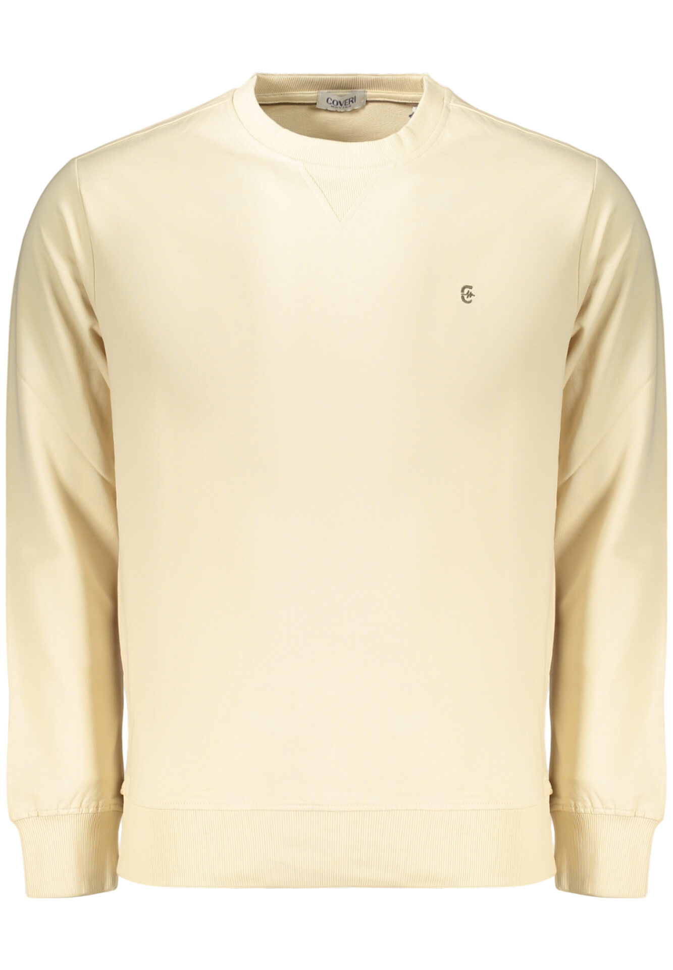 COVERI MOVING MEN'S ZIP-LESS SWEATSHIRT, BEIGE