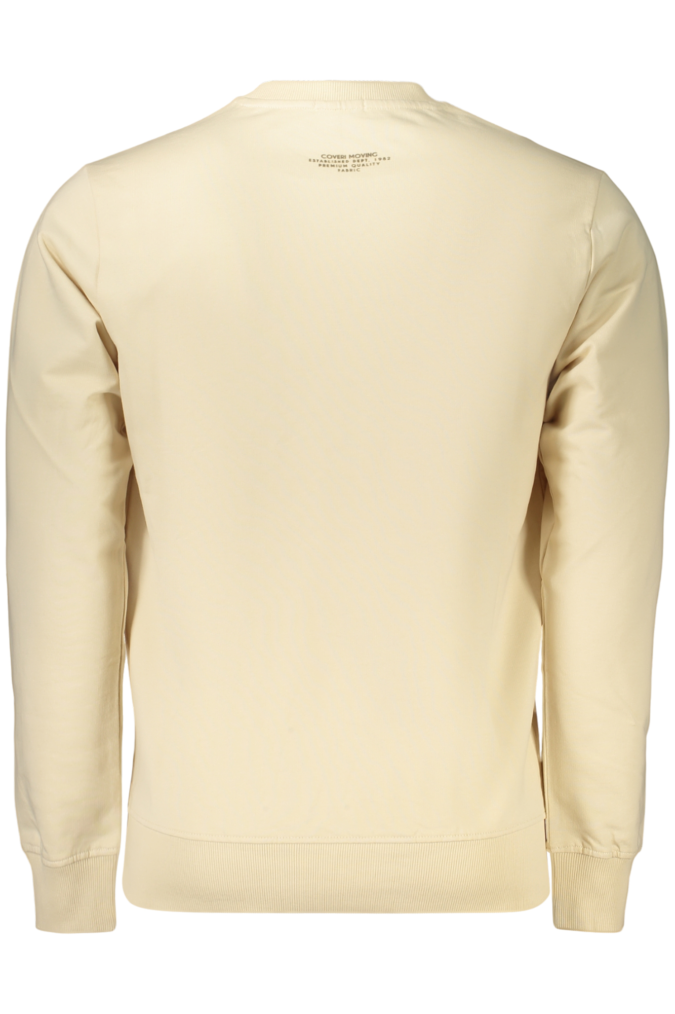 COVERI MOVING MEN'S ZIP-LESS SWEATSHIRT, BEIGE COVERI MOVING MEN'S ZIP-LESS SWEATSHIRT, BEIGE - Image 2