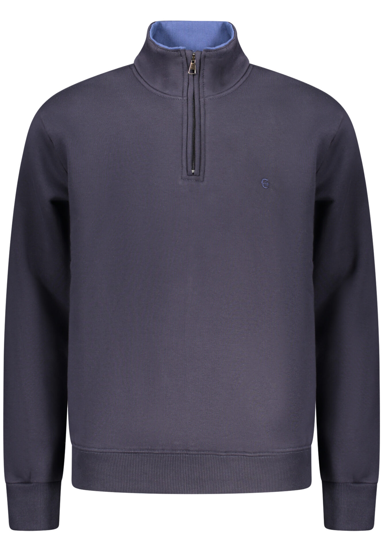 COVERI MOVING MEN'S BLUE ZIP-LESS SWEATSHIRT