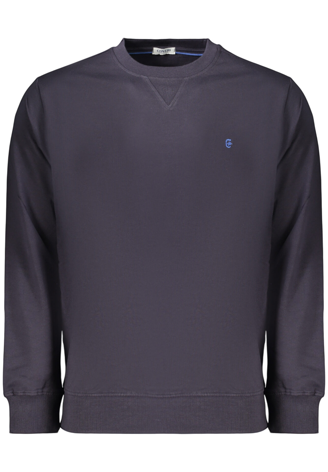 COVERI MOVING MEN'S BLUE ZIP-LESS SWEATSHIRT