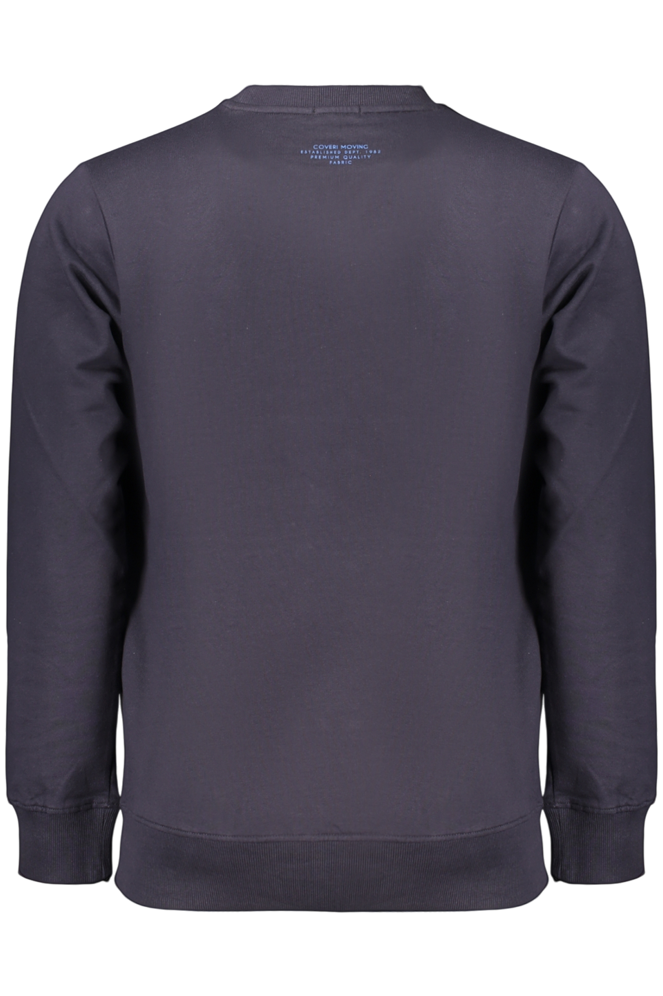 COVERI MOVING MEN'S BLUE ZIP-LESS SWEATSHIRT COVERI MOVING MEN'S BLUE ZIP-LESS SWEATSHIRT - Image 2