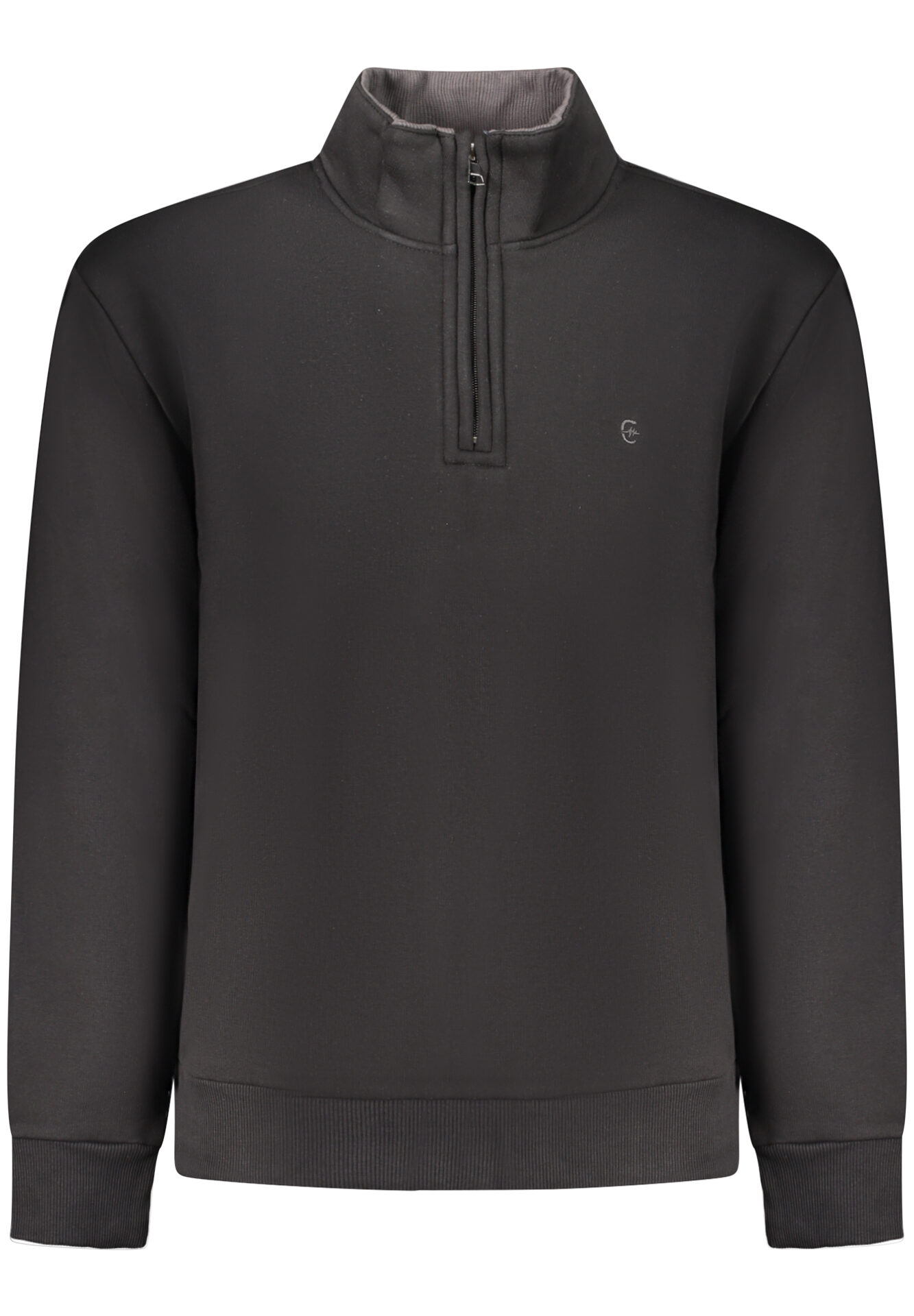 COVERI MOVING MEN'S BLACK ZIP-UP SWEATSHIRT