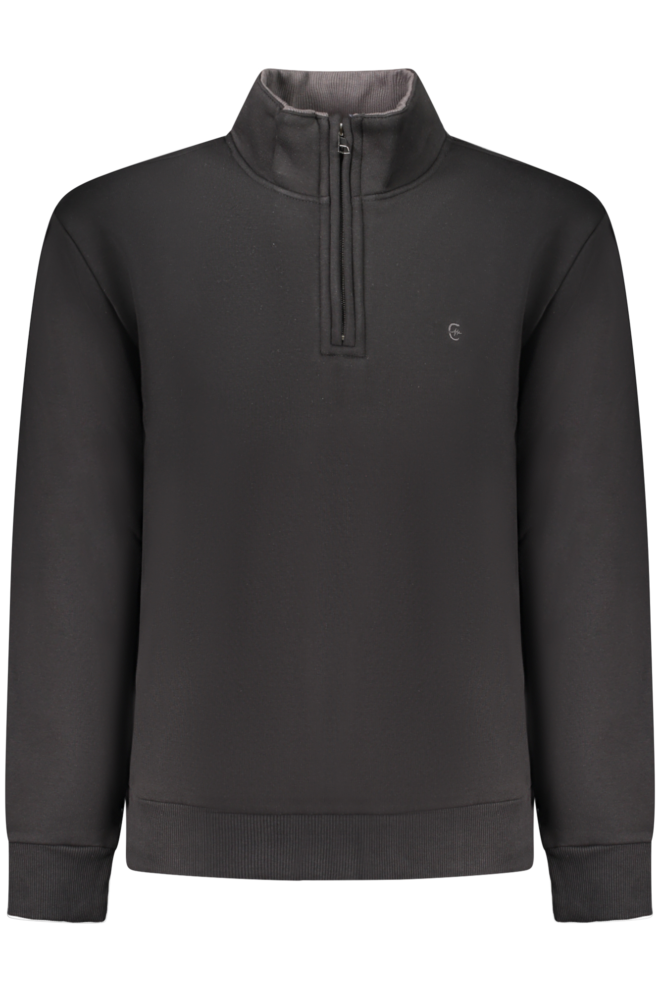 COVERI MOVING MEN'S BLACK ZIP-UP SWEATSHIRT COVERI MOVING MEN'S BLACK ZIP-UP SWEATSHIRT