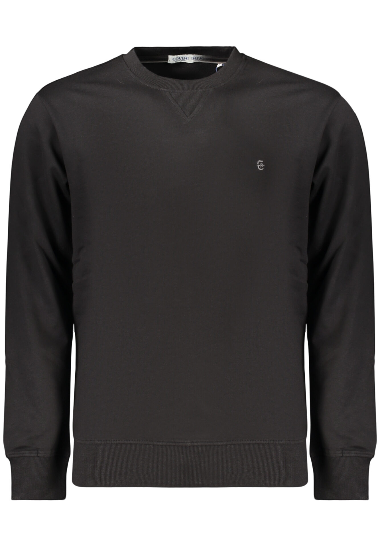 COVERI MOVING MEN'S BLACK ZIP-UP SWEATSHIRT