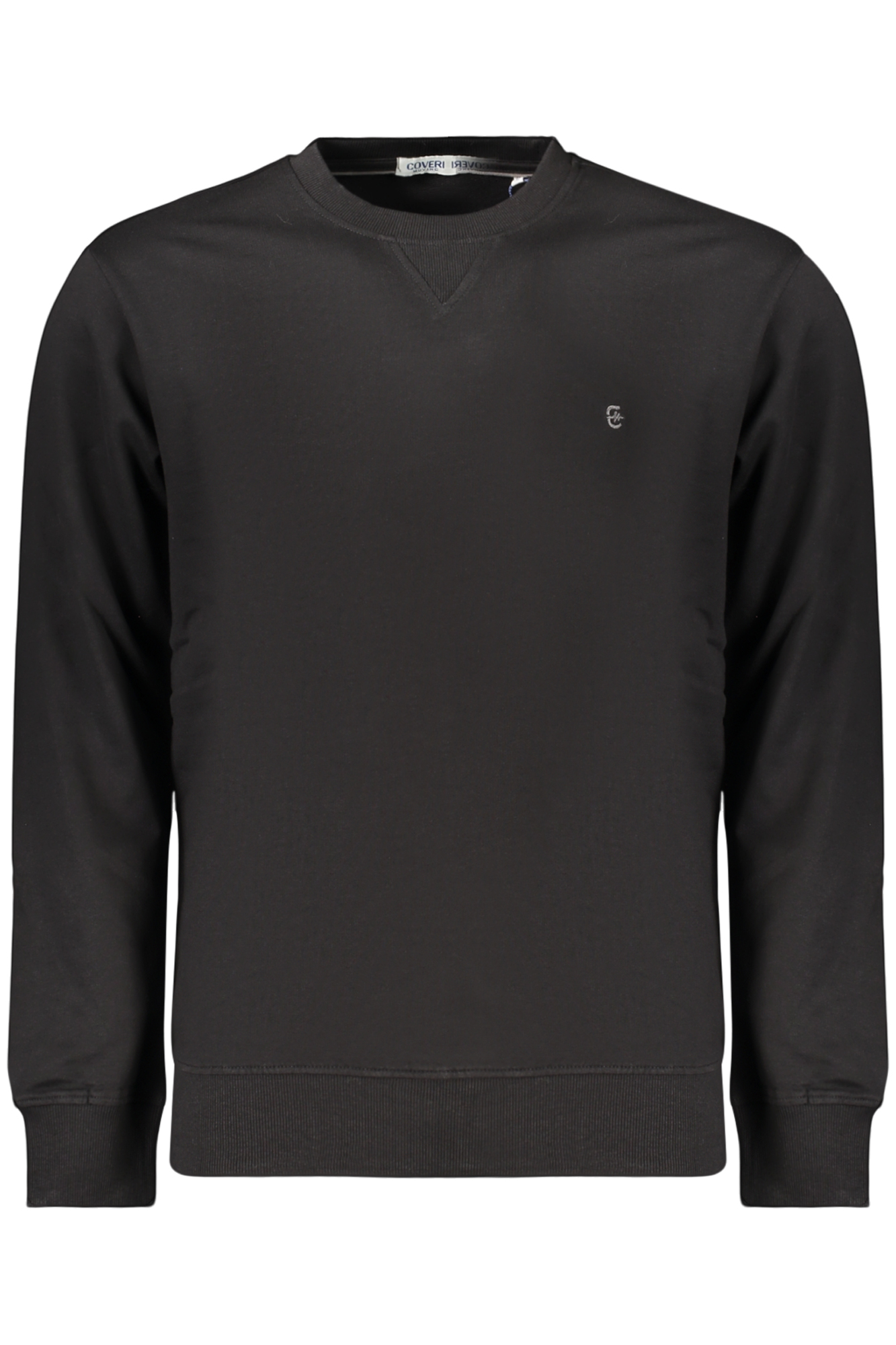 COVERI MOVING MEN'S BLACK ZIP-UP SWEATSHIRT COVERI MOVING MEN'S BLACK ZIP-UP SWEATSHIRT