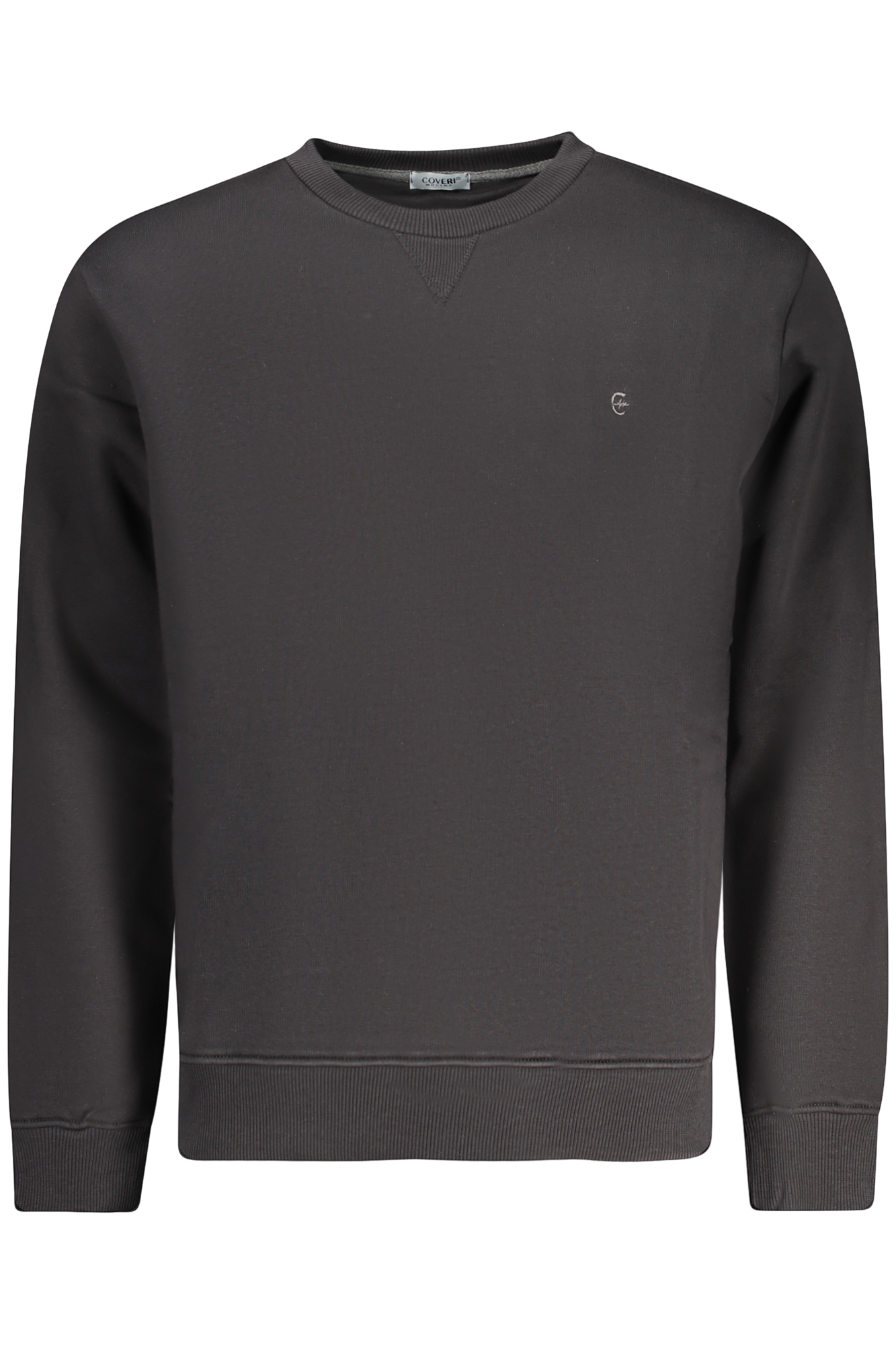 COVERI MOVING MEN'S BLACK ZIP-UP SWEATSHIRT COVERI MOVING MEN'S BLACK ZIP-UP SWEATSHIRT