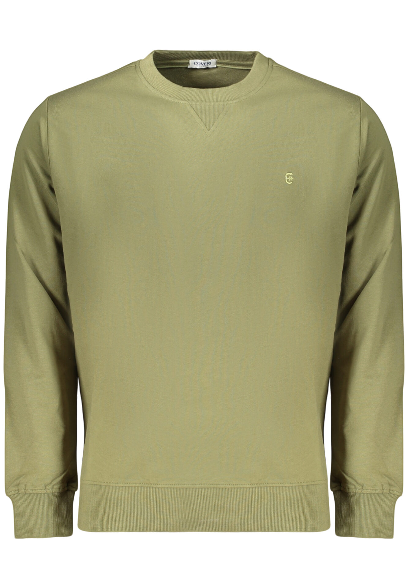 COVERI MOVING MEN'S ZIP-LESS SWEATSHIRT GREEN