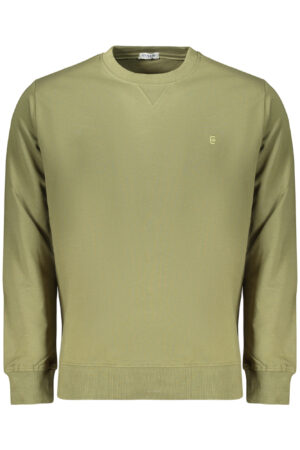 COVERI MOVING MEN'S ZIP-LESS SWEATSHIRT GREEN
