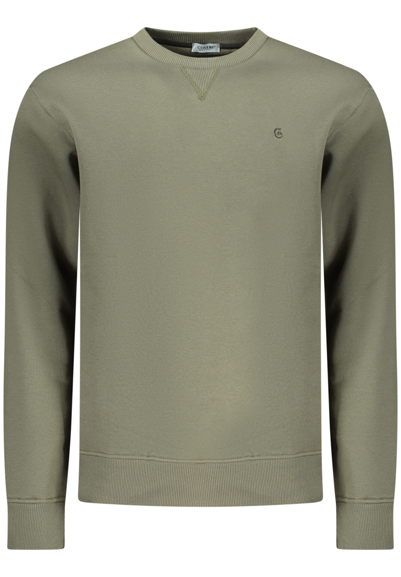 COVERI MOVING MEN'S ZIP-LESS SWEATSHIRT GREEN