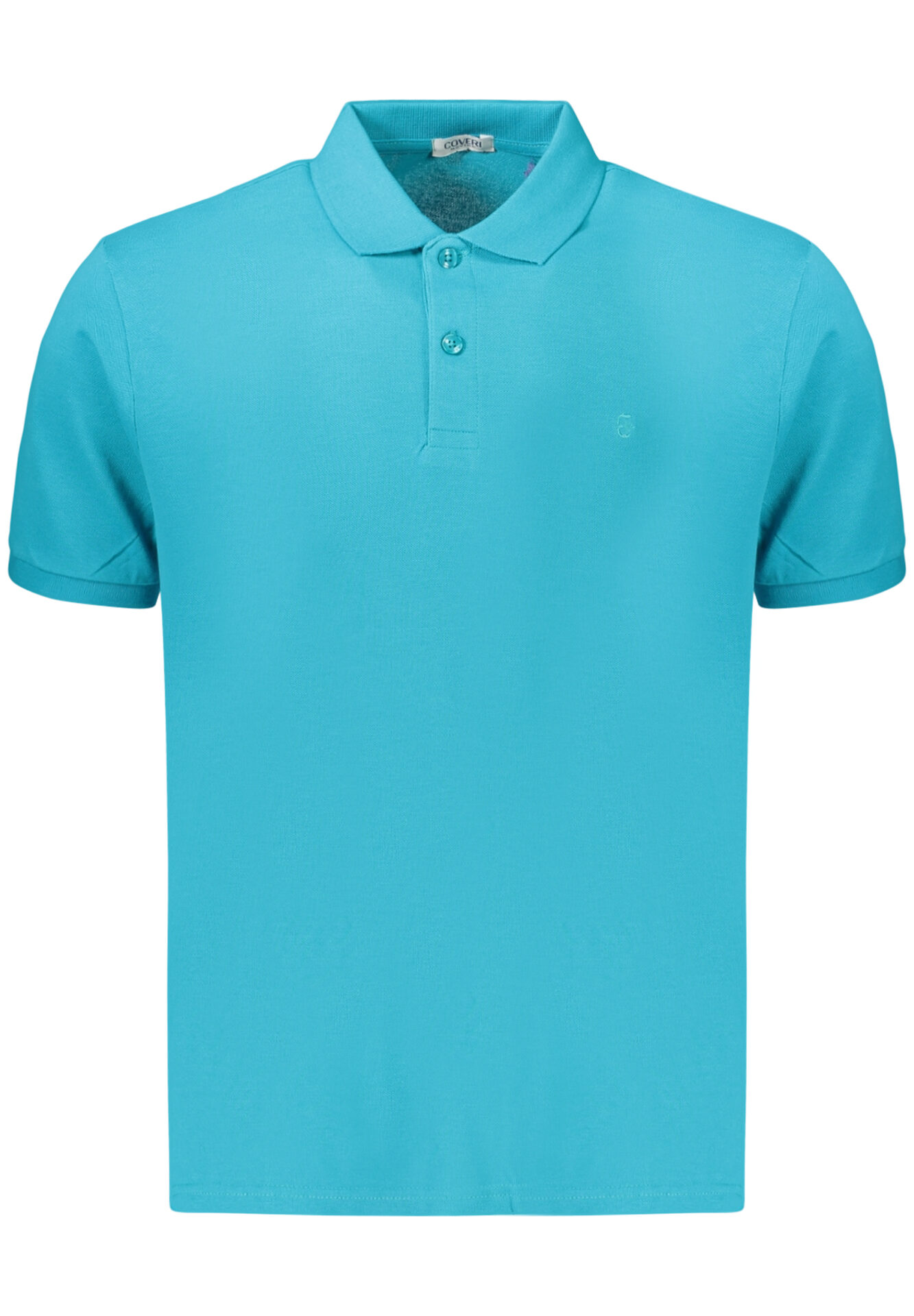COVERI MOVING MEN'S SHORT-SLEEVE POLO SHIRT, BLUE