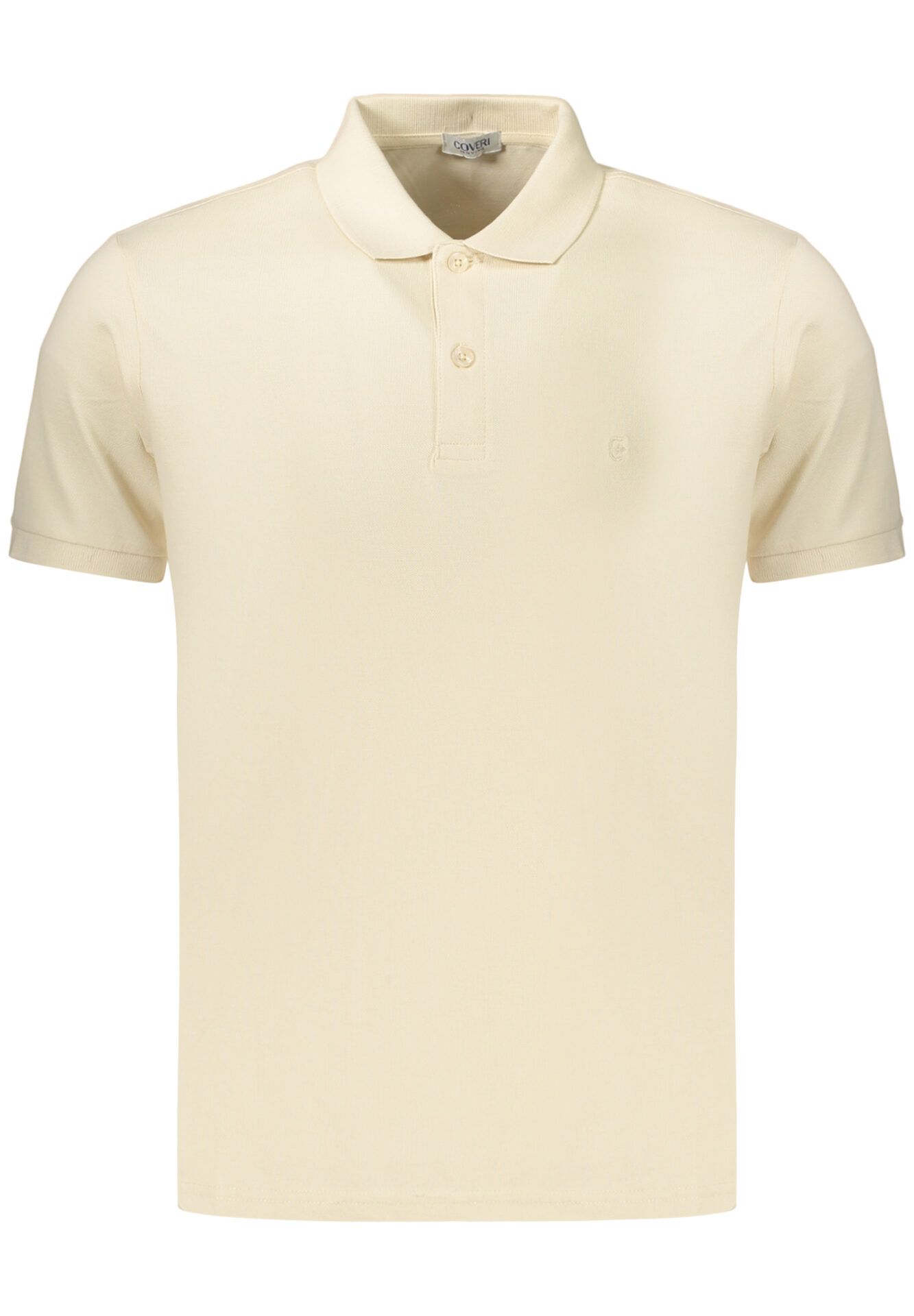 COVERI MOVING MEN'S SHORT-SLEEVE POLO SHIRT, BEIGE