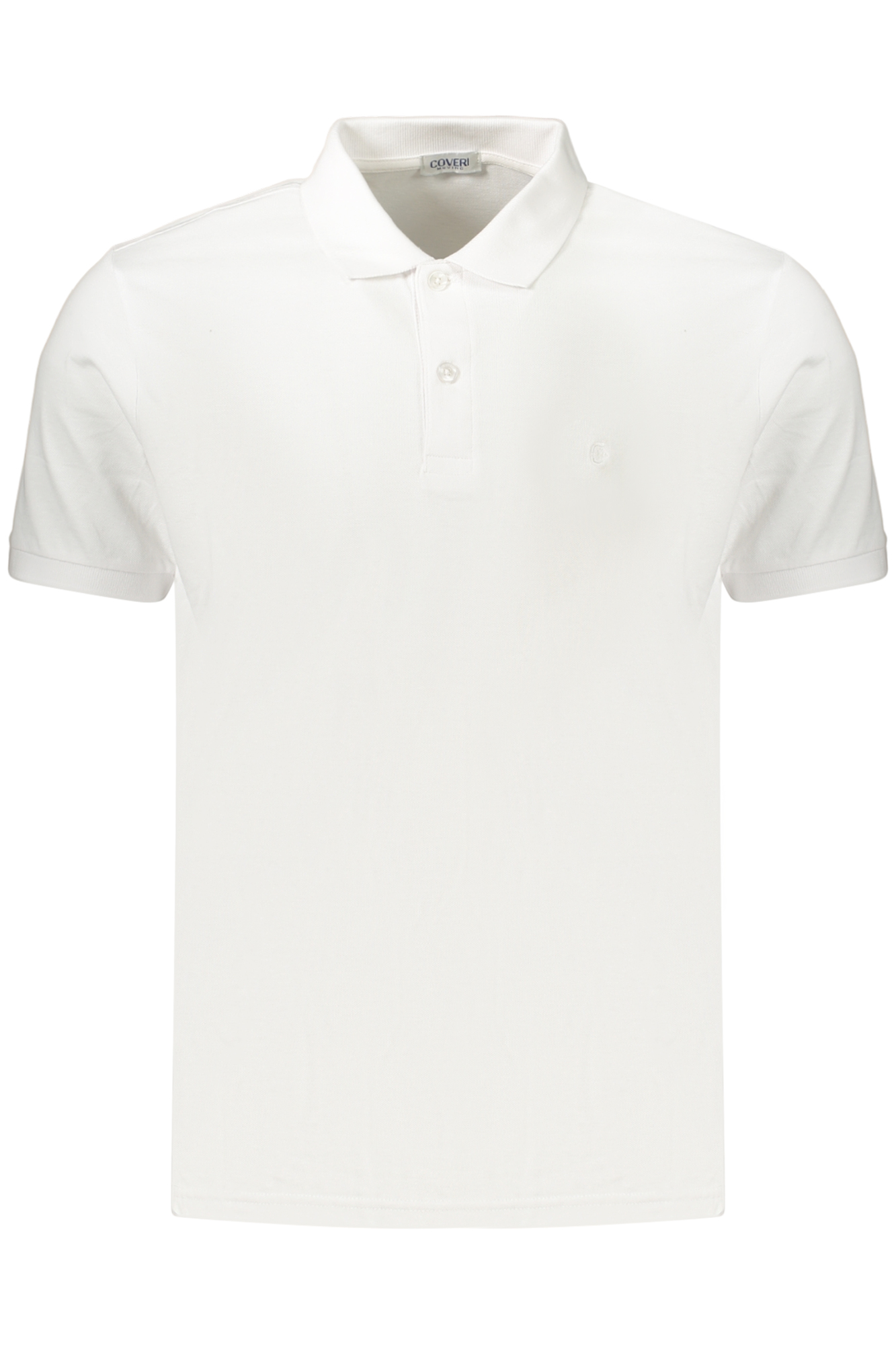COVERI MOVING MEN'S SHORT-SLEEVE POLO SHIRT WHITE COVERI MOVING MEN'S SHORT-SLEEVE POLO SHIRT WHITE