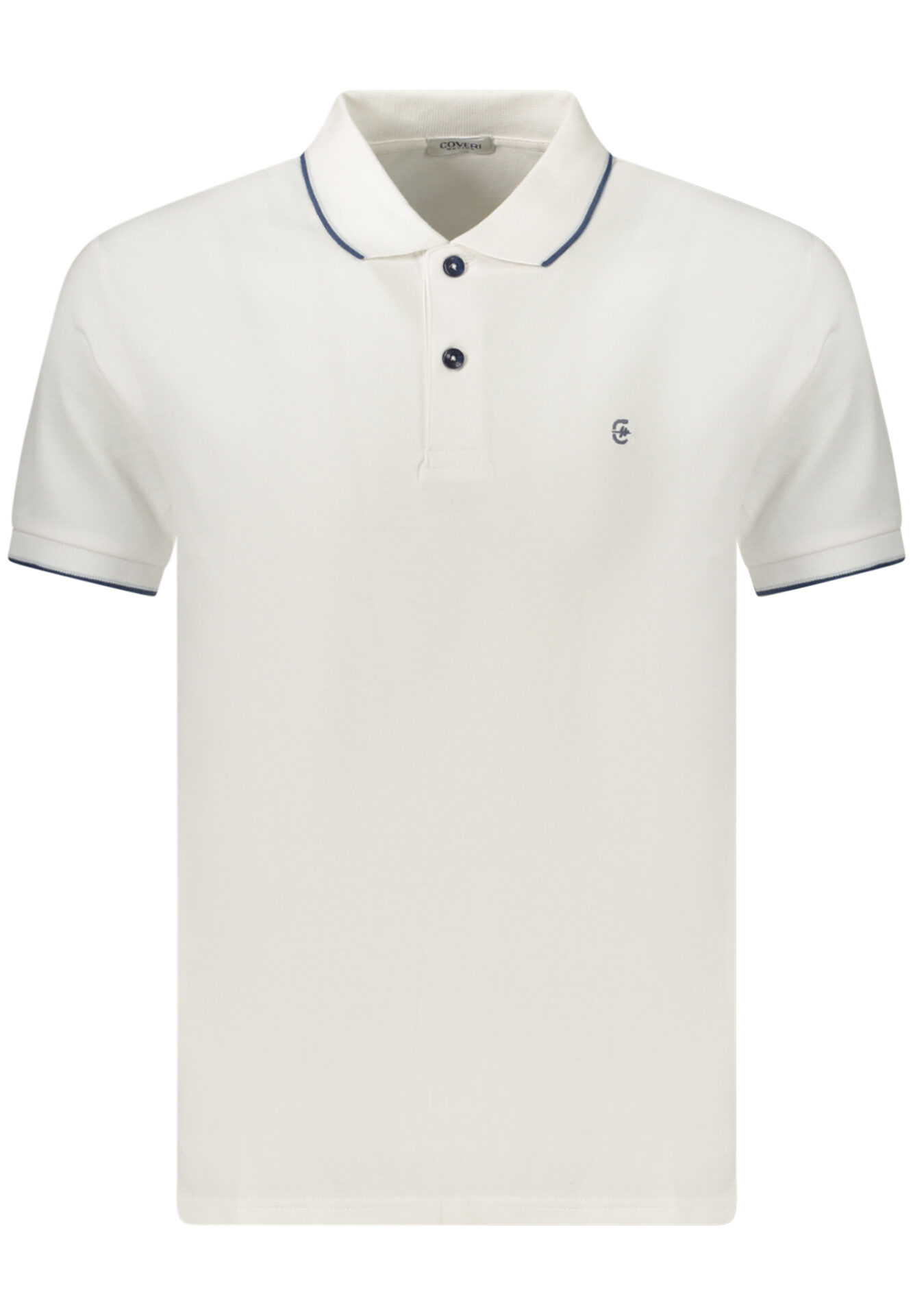 COVERI MOVING MEN'S SHORT-SLEEVE POLO SHIRT WHITE