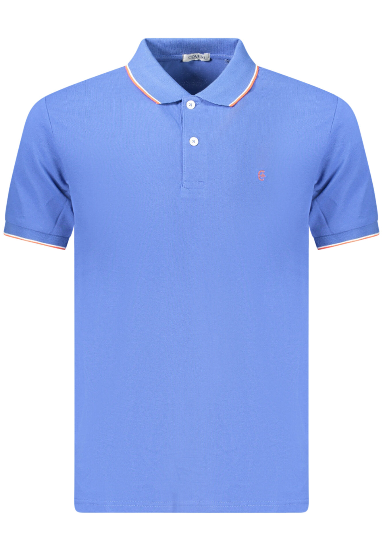 COVERI MOVING MEN'S SHORT-SLEEVE POLO SHIRT, BLUE