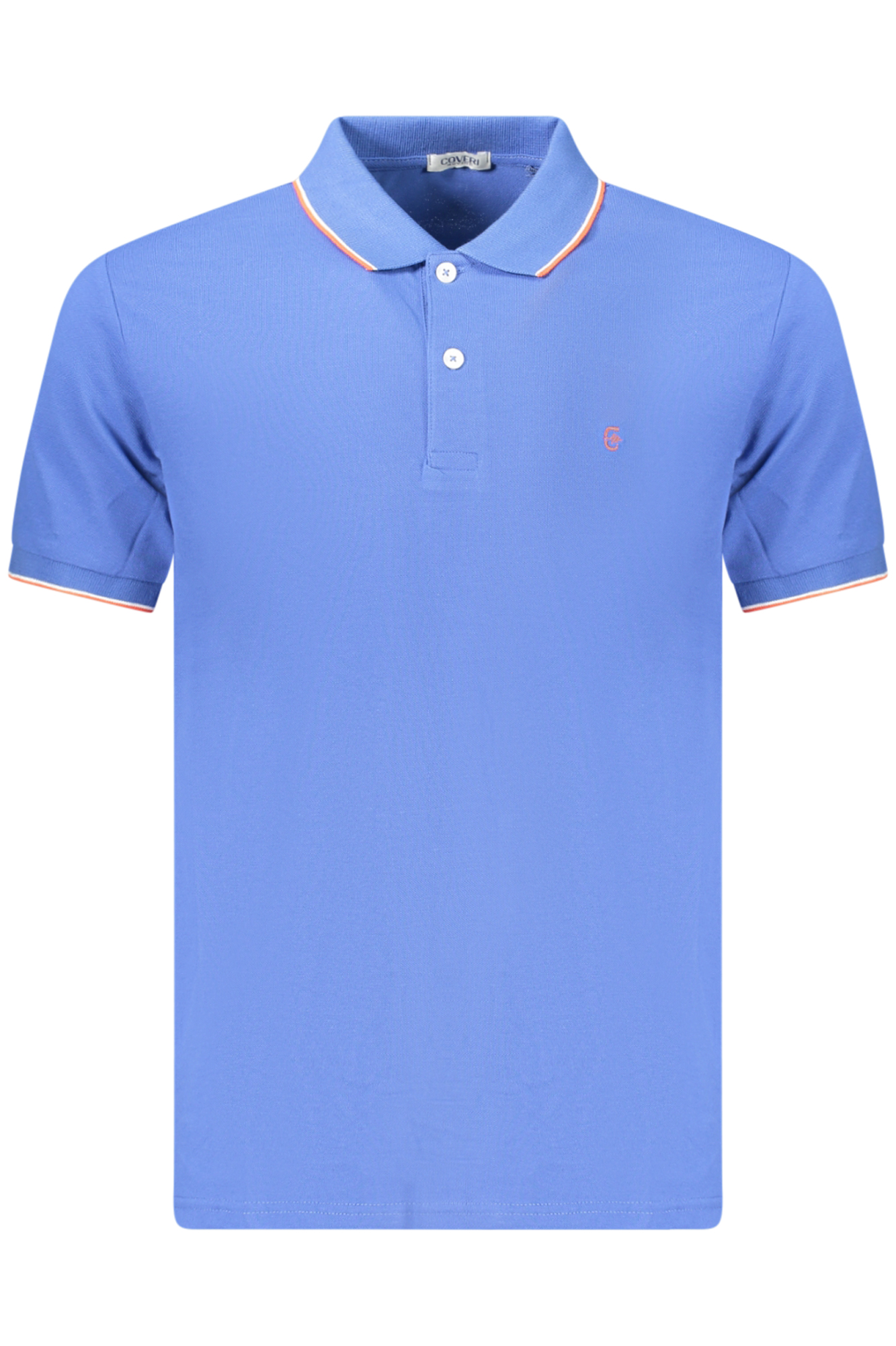 COVERI MOVING MEN'S SHORT-SLEEVE POLO SHIRT, BLUE COVERI MOVING MEN'S SHORT-SLEEVE POLO SHIRT, BLUE