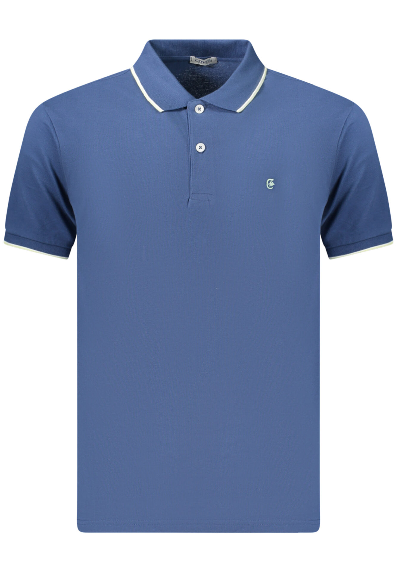 COVERI MOVING MEN'S SHORT-SLEEVE POLO SHIRT, BLUE