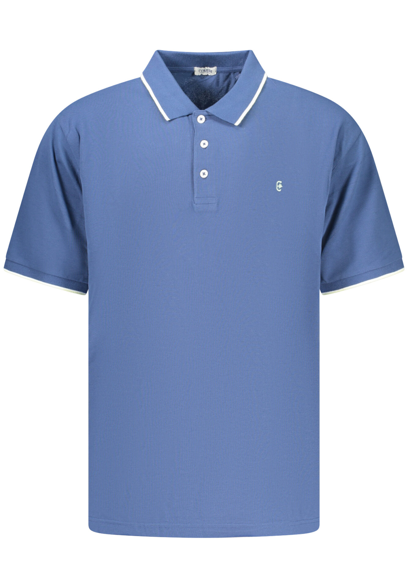 COVERI MOVING MEN'S SHORT-SLEEVE POLO SHIRT, BLUE
